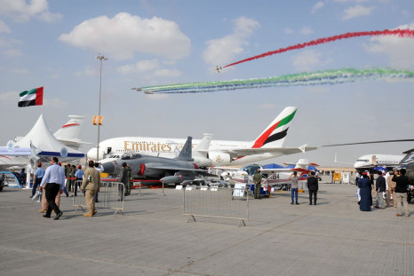 A380 Dubai Air Show ensemble view