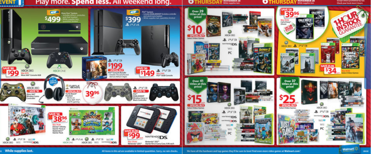 Walmart Black Friday Video Game Deals