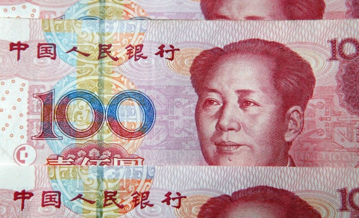 Chinese 100 yuan banknotes are seen in this picture illustration taken in Shanghai