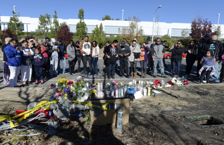 The scene of a fiery crash "Fast and Furious" actor Paul Walker