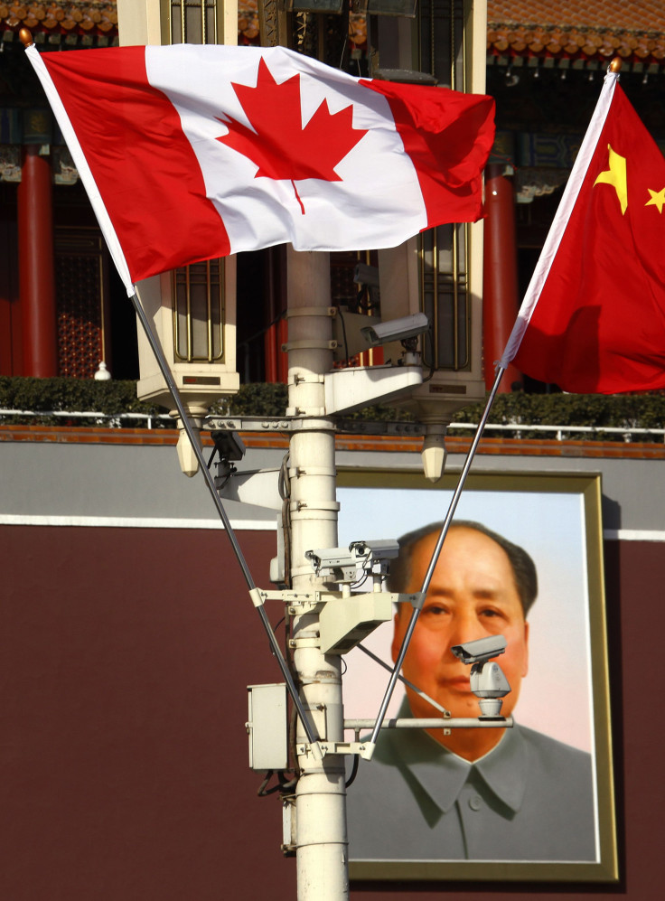 China Canada flag