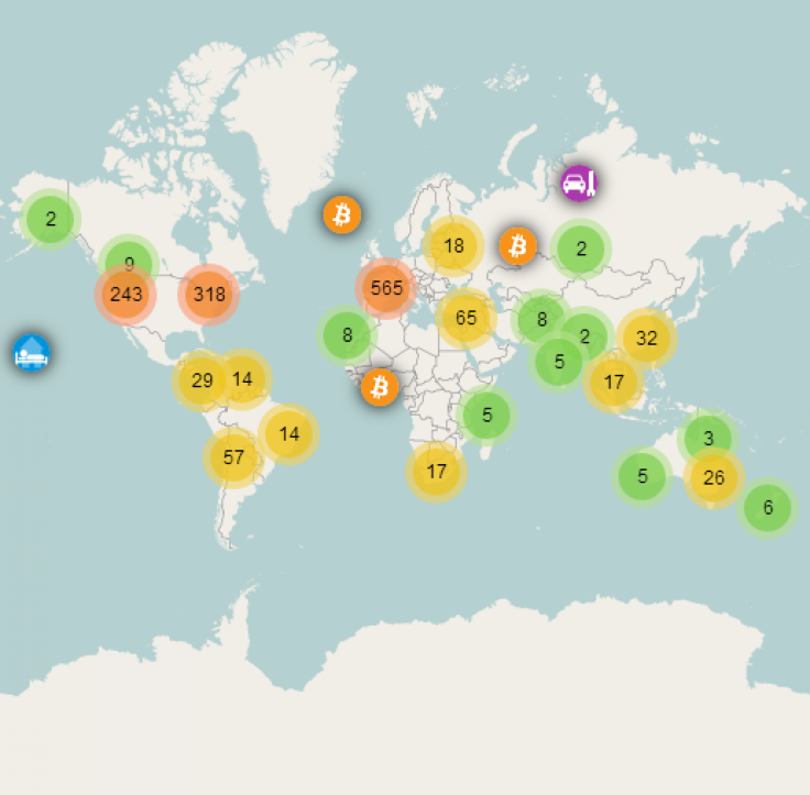 Bitcoin Map 1