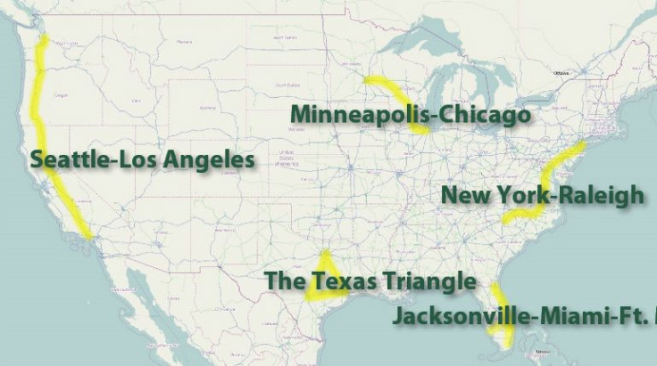 US MAP Supercharger network