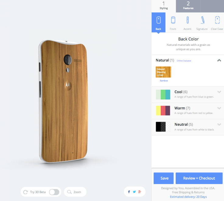 Moto X Moto Maker Wood Back Release Price Bamboo