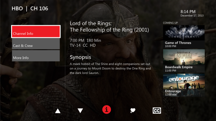 Xbox One Verizon App FiOS TV Microsoft