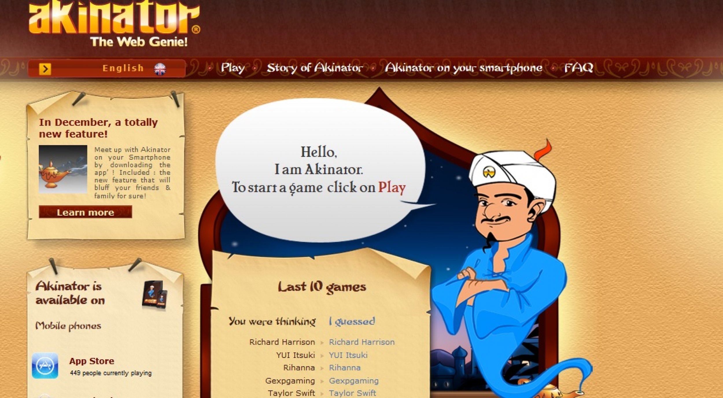 Akinator, o gênio da internet