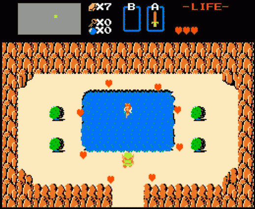 the legend of zelda NES Fairy healing