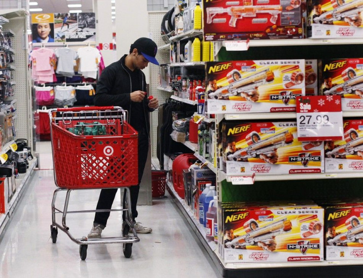 A man shops inside a Target store in New York