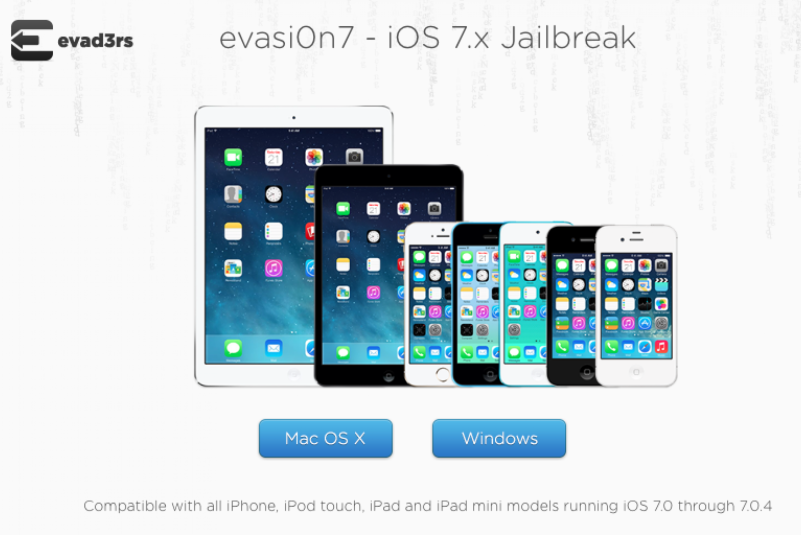 Evasi0n 7 iOS iPhone 5S 5C iPad Air Mini Jailbreak