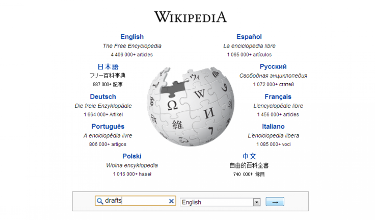 Wikipedia News Drafts Feature Wiki Edit New Article Editing