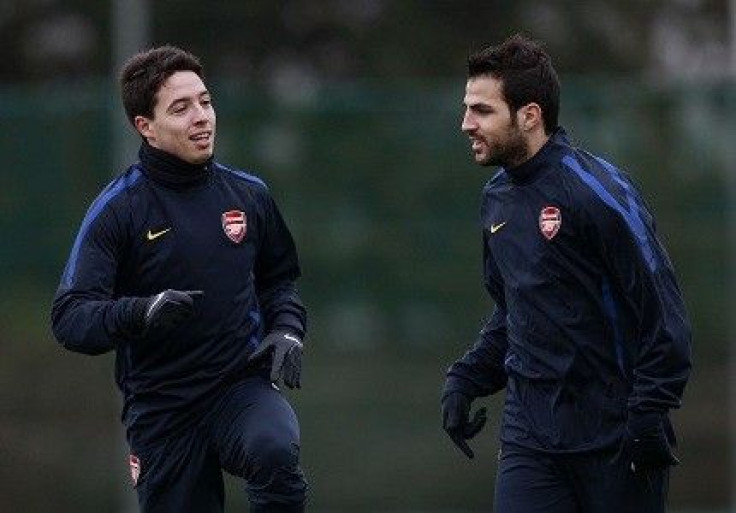 Nasri appears to be fit in training