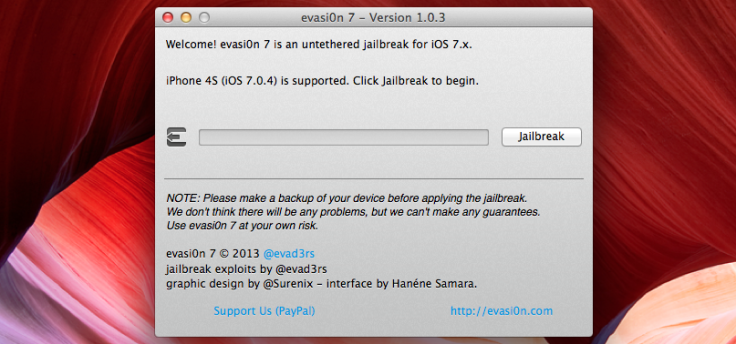 Evasi0n 7 1.0.3 Jailbreak