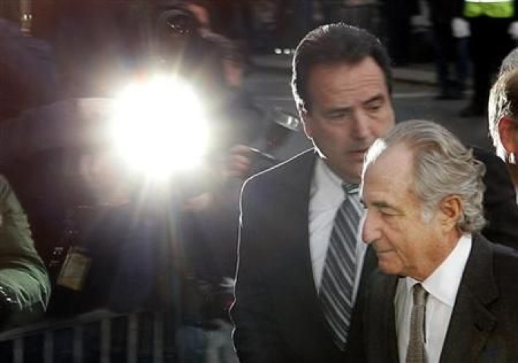Bernard Madoff enters the Manhattan federal court house in New York