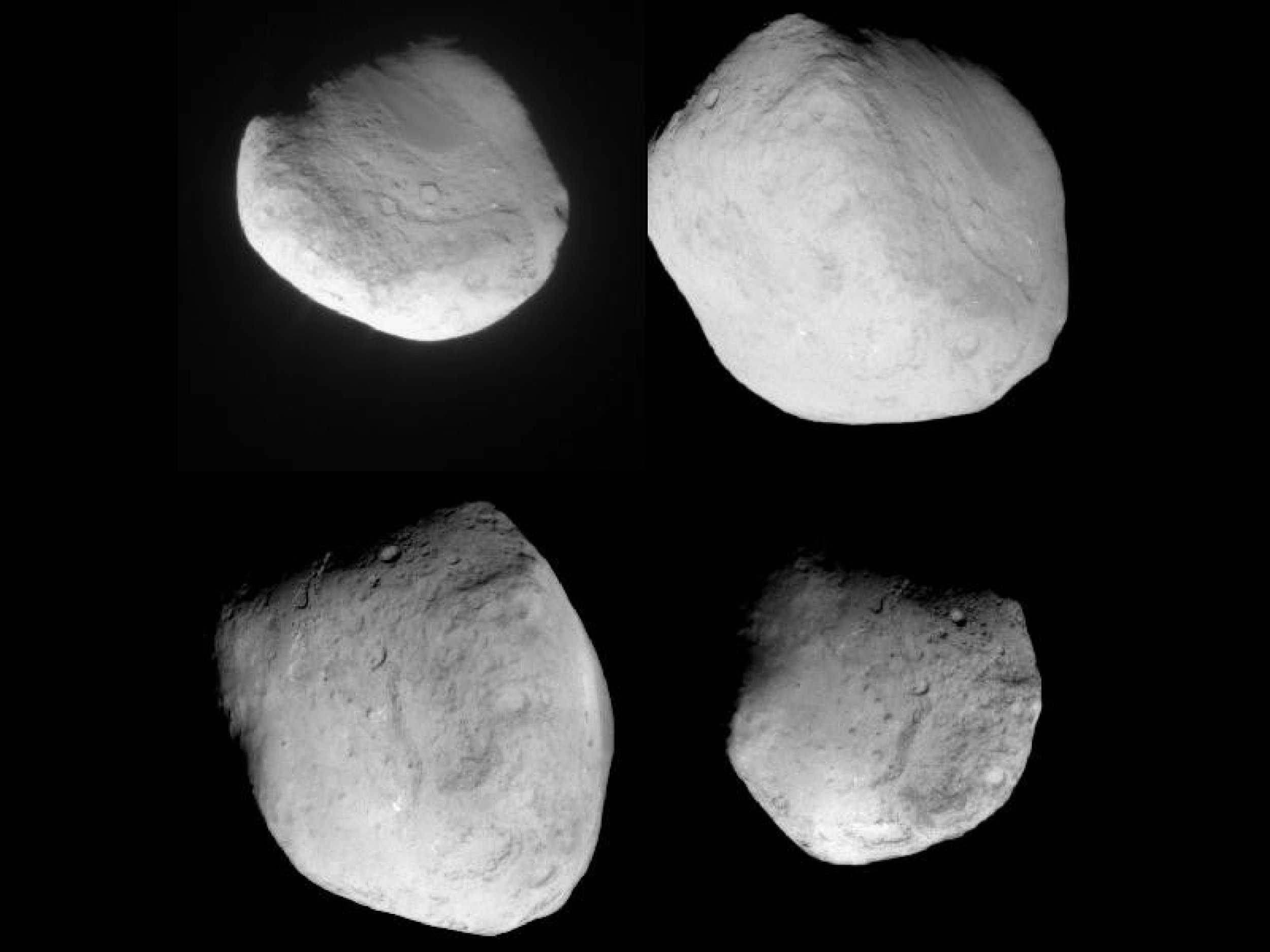 Four Views of Comet Tempel 1
