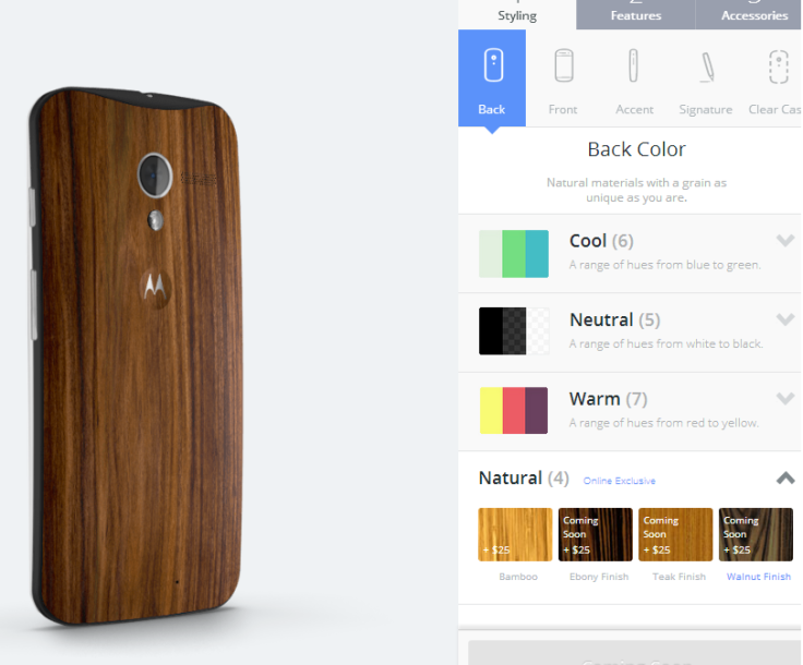 Moto X Wood Finishes Moto Maker Motorola Wood Backs Release Date Price Cost Customize