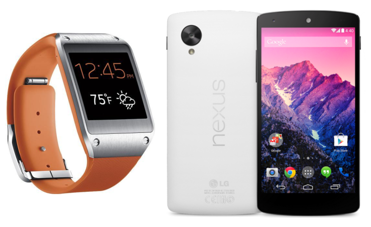 Samsung Galaxy Gear on Google Nexus 5