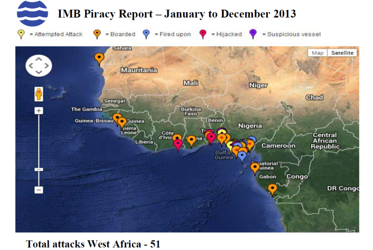 West africa piracy attacks