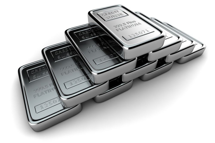 Platinum ingots by Shutterstock