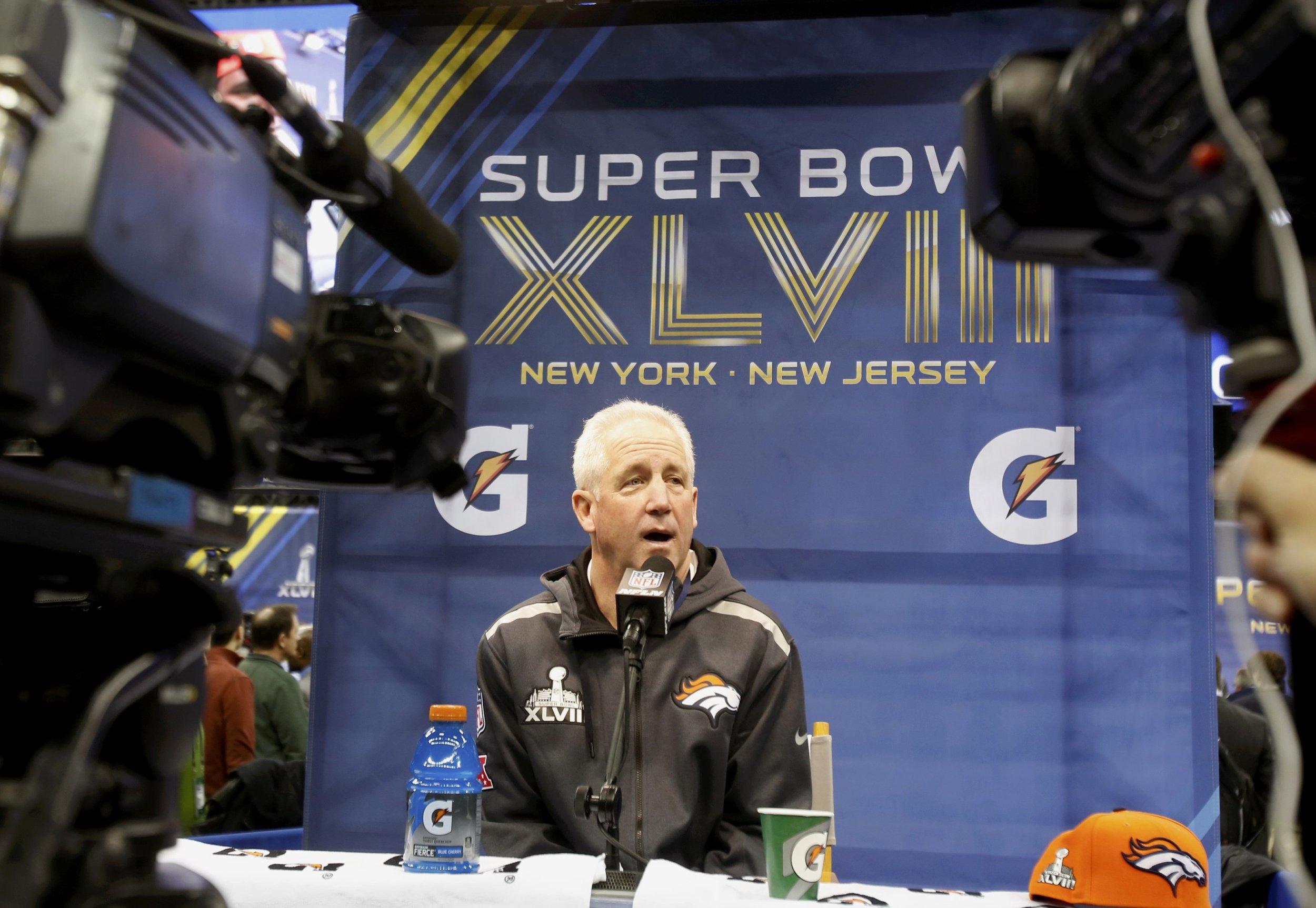 Super Bowl Media Day coach John fox