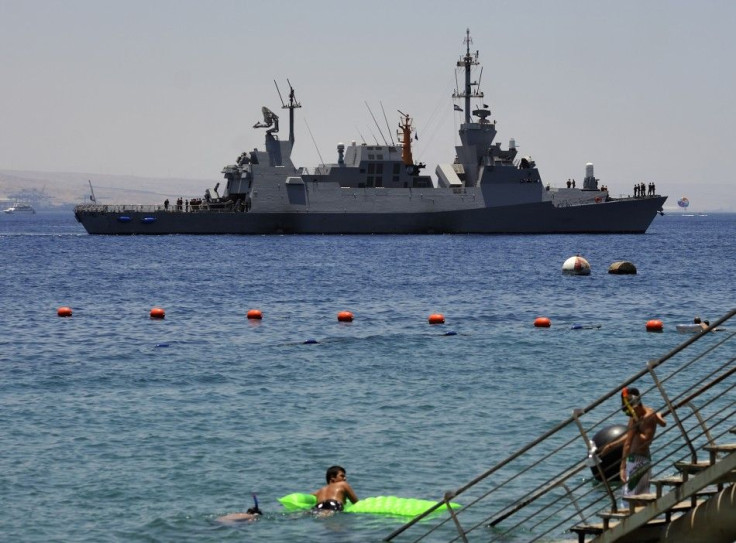 An Israeli warship arrives at an Israeli navy base in the Red Sea resort city of Eilat July 15, 200