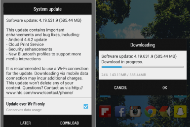 Android 4.4 KitKat update for Canadian HTC One.