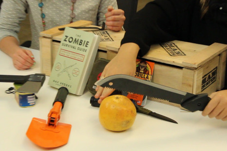 Zombie Survival Kit Complete With A Machete And Axe 