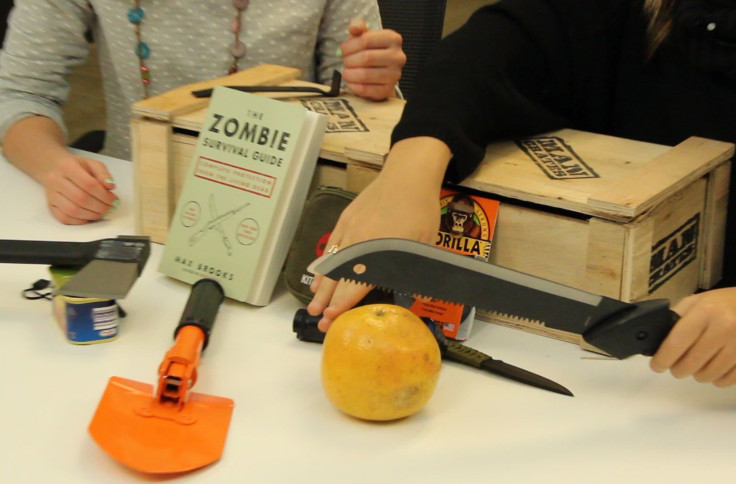 Zombie Survival Kit Complete With A Machete And Axe 