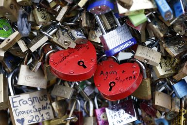 Valentine's Day Seine Lock