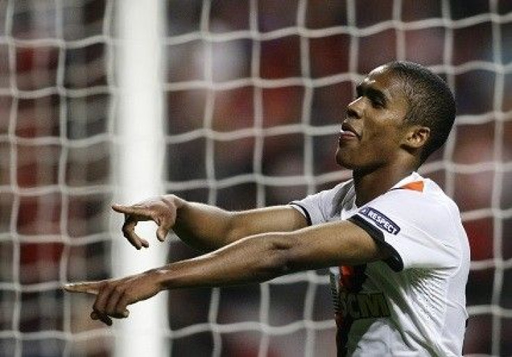 Douglas Costa scored a magnificent goal to put Shakhtar ahead