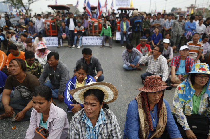 Thailand farmers protest