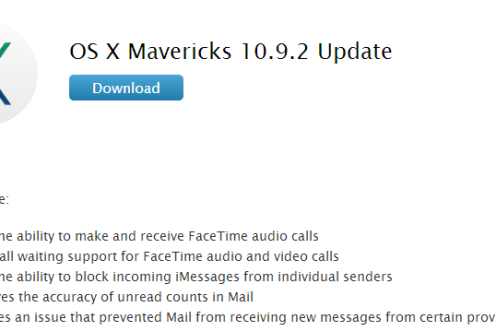 Mac OSX Mavericks 10.9.2