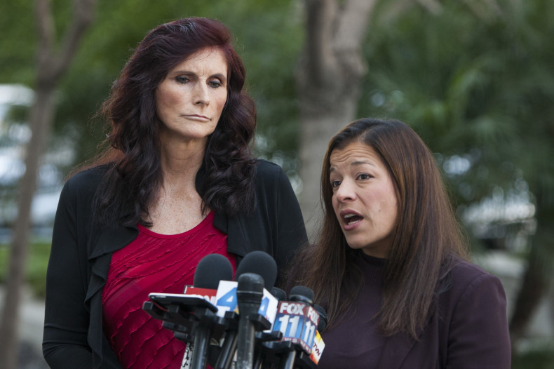 Cindy Lee Garcia (L) and her attorney