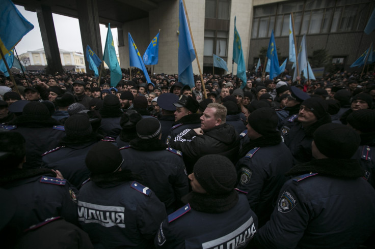 Crimea protest site