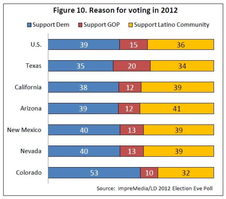 Texas Hispanic reason for voting