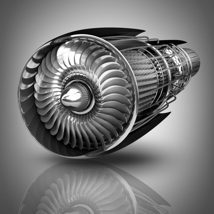 Jet engine aluminum by Shutterstock