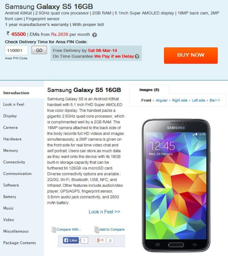 GalaxyS5-India-Price