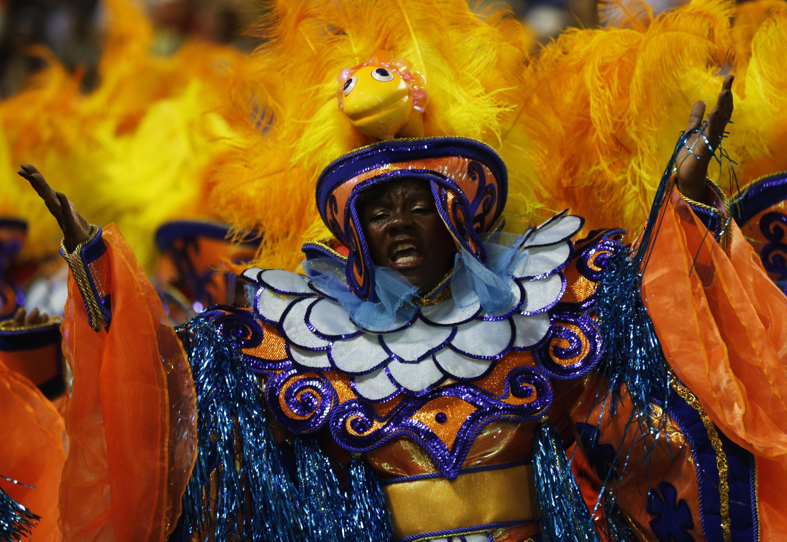 2014  Carnival  Rio Orange yellow samba