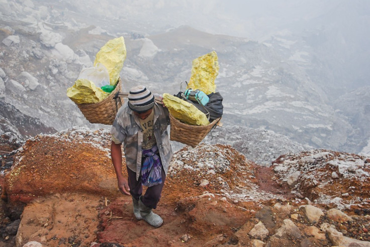 Sulfur Miners Indonesia