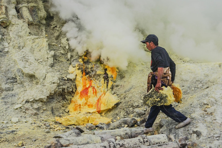 Sulfur Miners Indonesia