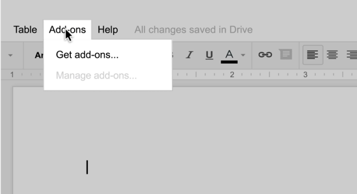 Google Docs Add-Ons