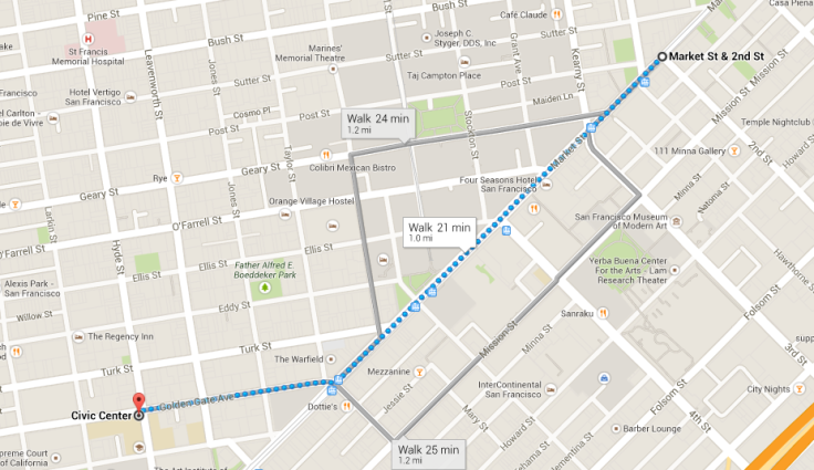 San Francisco St. Patrick's Day Parade 2014 Route Map