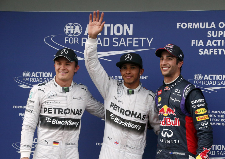 Lewis Hamilton, Nico Rosberg, Daniel Ricciardo