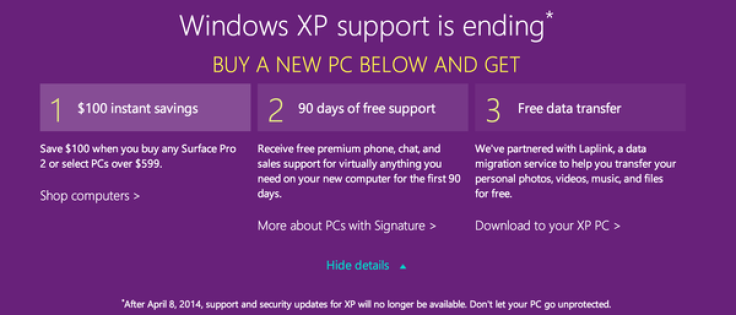 Microsoft Offering $100 To Upgrade From Windows XP