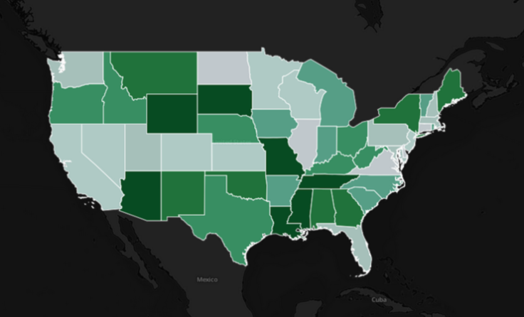 U.S. States By Amount Of Federal Funding