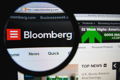 Bloomberg web site by Shutterstock