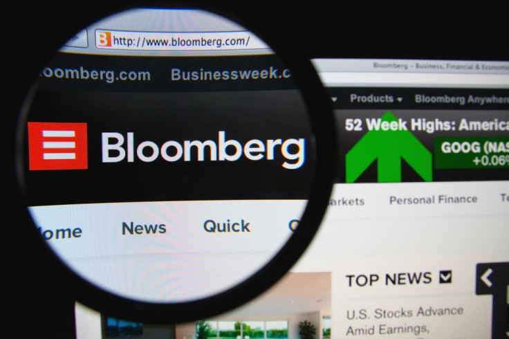 Bloomberg web site by Shutterstock
