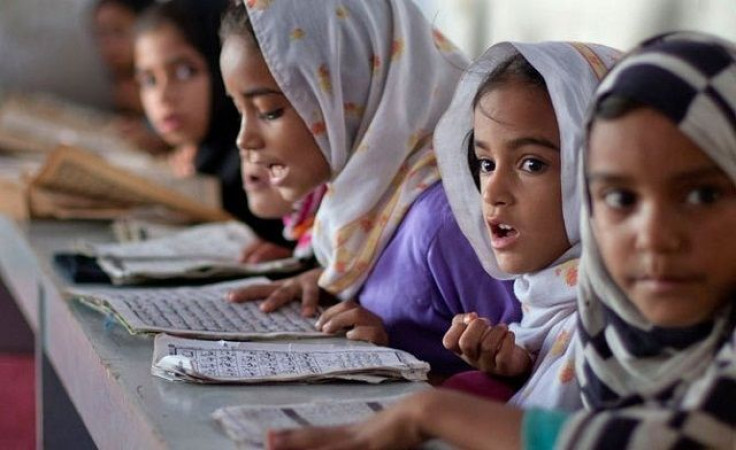 Young female students in Pakistan