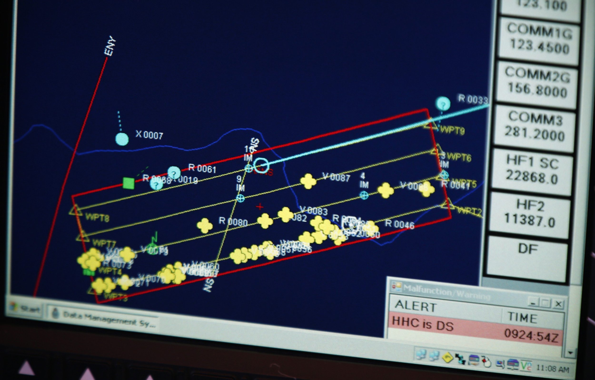 MH370 search screen March 29