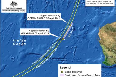 AMSA MH370 - Ping Map