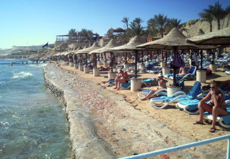 Tourists are seen at the Red Sea resort of Sharm el-Sheikh